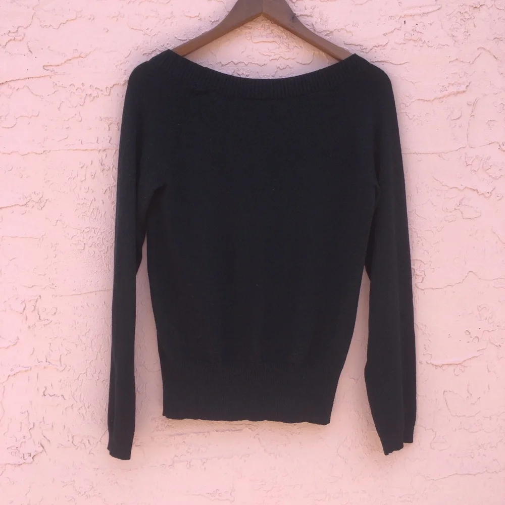 Banana Republic Black Wool Blend Sweater